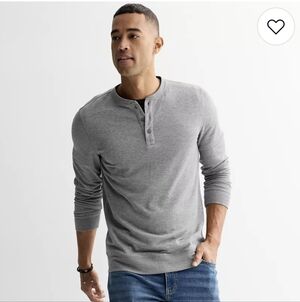 Sonoma Thermal Henley Men's Large